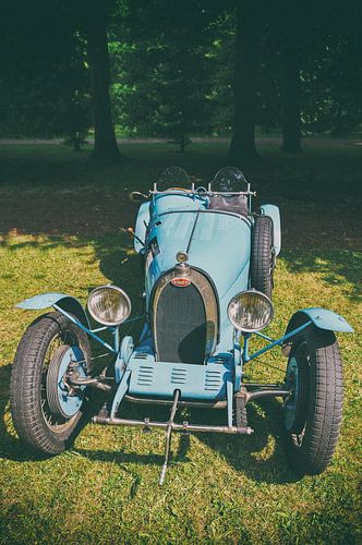 Bugatti Type 35 vintage sportwagen vooraanzicht