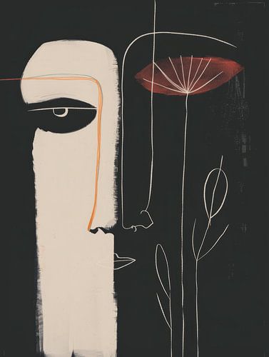 Böhmische Illustration, modern und abstrakt