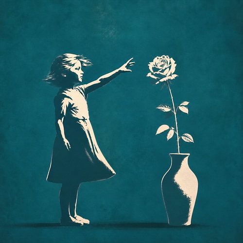 Banksy Style: Reach for Peace