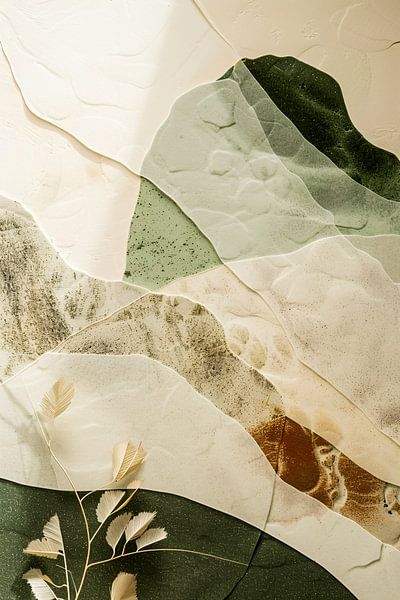 Japandi abstraktes Naturdesign von Imperial Art House