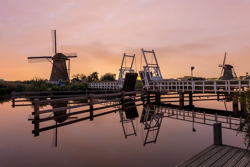 Kinderdijk - Sunset - Mills by Fotografie Ploeg