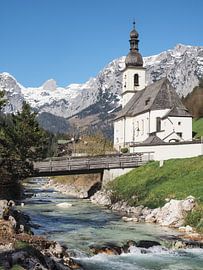 Kirche in Ramsau im Berchtesgadener Land von Katrin May