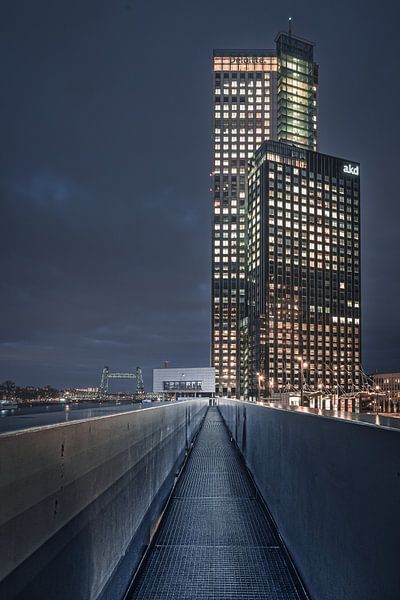 Skyline von Rotterdam von Dennis Donders