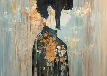 Vrouwenportret | Faded Beauty of the Past van De Mooiste Kunst