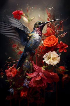 Birds of Paradise 10: Kolibrie van Danny van Eldik - Perfect Pixel Design