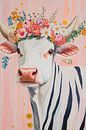 Cow Flower Crown by Wonderful Art thumbnail