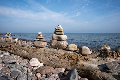 Plage de la mer Baltique Sellin sur l'île de Rügen dans le Mecklembourg-Poméranie occidentale