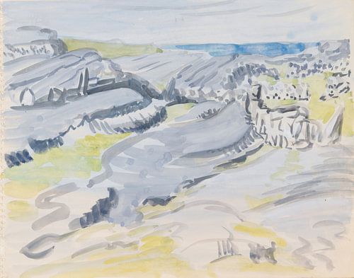 Mainie Jellett - Fields near the sea in the west of Ireland (1941)