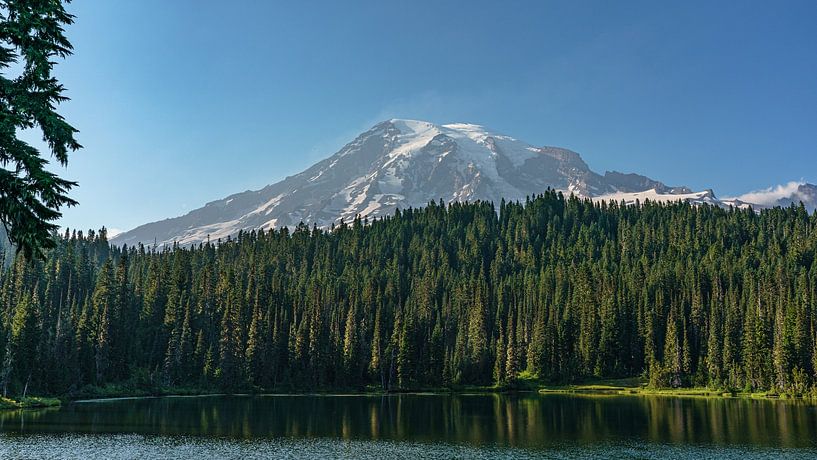 Stratovolcano Mount Rainier. by Jaap van den Berg