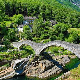 Steinbrücke in der Schweiz von Dieter Fischer