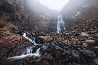 Waterval in Nordfjord van Disko Island, Groenland van Martijn Smeets thumbnail