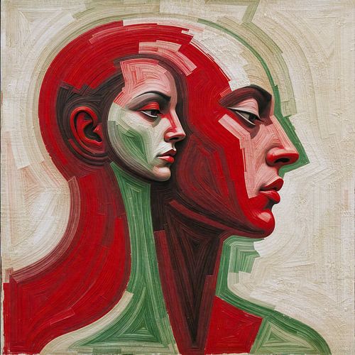 Verstrengelde zielen in kleur