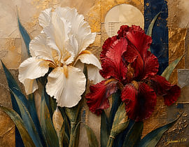 The Golden Poise of an Iris