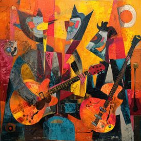 Musiker Kubismus von TheXclusive Art
