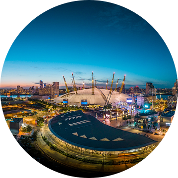 Panorama van de skyline van Londen op Blue Hour van Henrik Gudermann