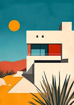 Bauhaus Poster Kunstdruk Ontwerp Architectuur van Niklas Maximilian