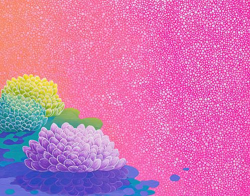 Blumen gegen Rosa | Vibrant Blossom Delight