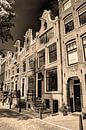 Jordaan Bloemgracht Amsterdam Nederland Sepia van Hendrik-Jan Kornelis thumbnail