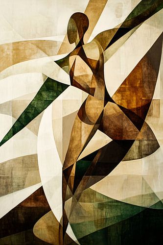 Dansfiguur in abstract ontwerp