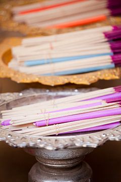 Sacred Colour 1 - Incense Offering Thailand by Tessa Jol Photography