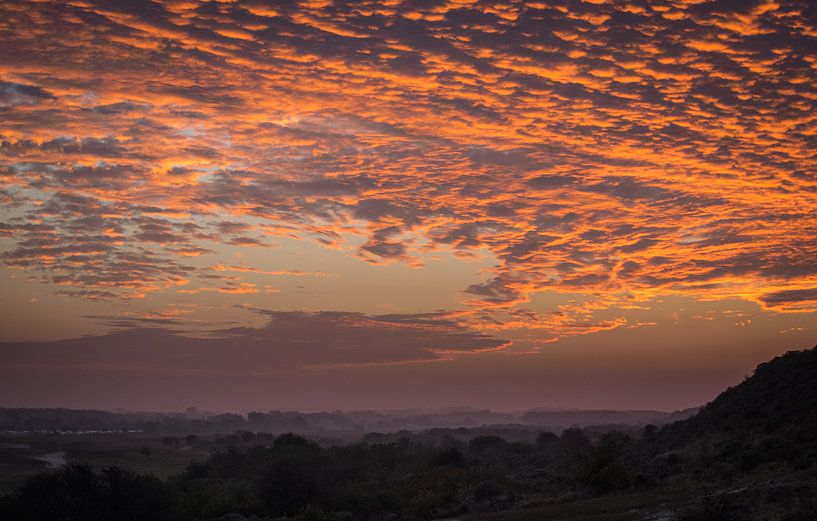 Zonsondergang in Zeeland van Minie Drost