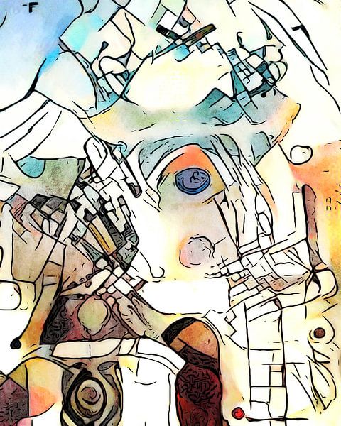 In front of the National Library by zam art