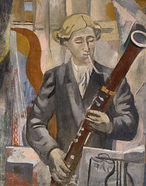 Christian Hess, Rehearsal of the concert - bassoonist - 1928 by Atelier Liesjes