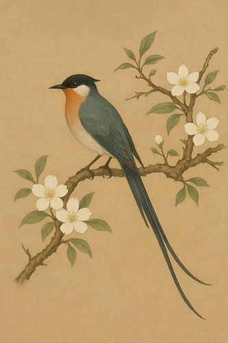 Ätherischer Vogel der Stille