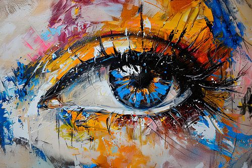 digitaal abstract schilderij