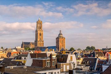 Utrecht - Domtoren zonsondergang van Thomas van Galen