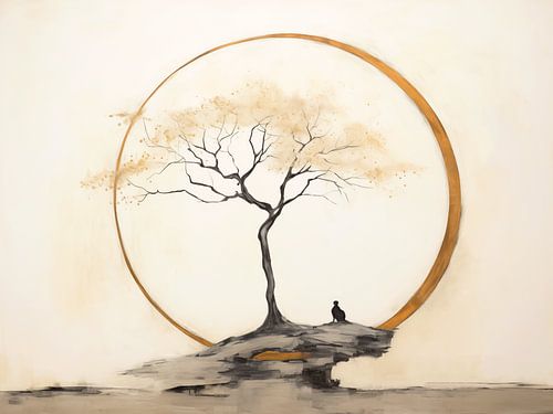 Japandi, Sonnenuntergang genießen von Caroline Guerain
