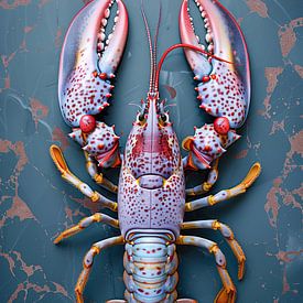 Lobster pastel by Rene Ladenius Digital Art