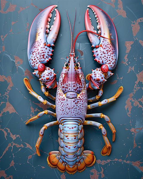 Lobster pastel by Rene Ladenius Digital Art