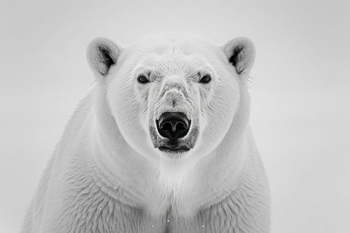 IJsbeer - zwart-witfotografie voor liefhebbers van het noordpoolgebied