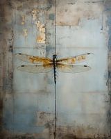 Libelle im Wabi-Sabi-Stil, neuer ländlicher Wohnstil