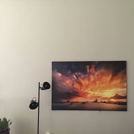 Customer photo: Surealistic sunset by Nando Harmsen, on canvas