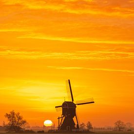 De weteringenmolen voor en na zonsopkomst van Rob Saly