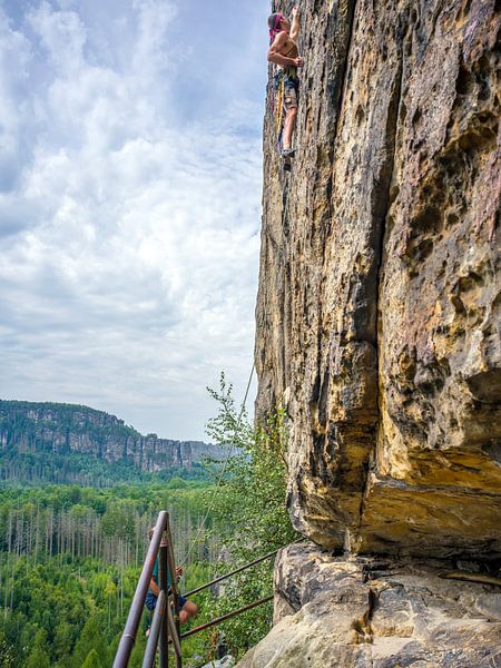Saxon Switzerland - Climbing at the Schneiderloch by t.ART
