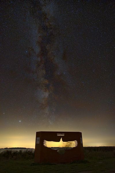 Eagle in the Milky Way by Hannon Queiroz