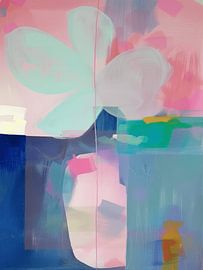 Modern colourful abstract painting