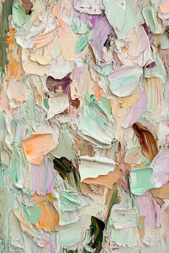 Pastellfarbenes Farbspiel – Abstrakte Textur von Poster Art Shop