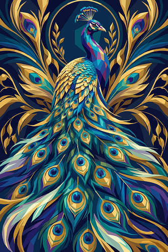 Cendrwasih Bird WPAP Pop Art Illustration Metal Poster