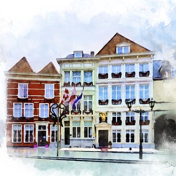 Bergen op Zoom, Nordbrabant, großer Marktplatz von Danny de Klerk