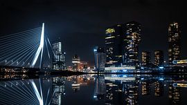 Kop van zuid in reflection by Bram Veerman