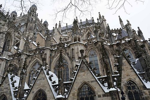 Sankt Johannes in 's-Hertogenbosch im Schnee