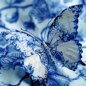 Flügel aus Delfter Blau