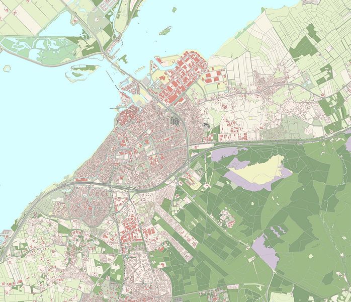 Carte de Harderwijk par Rebel Ontwerp