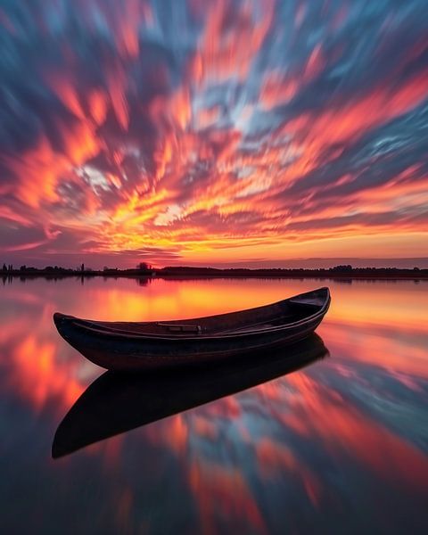 Loneliness on smooth water by fernlichtsicht