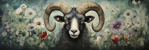 Schilderij Ram Natuur