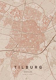 Stadtplan von Tilburg von Stef van Campen